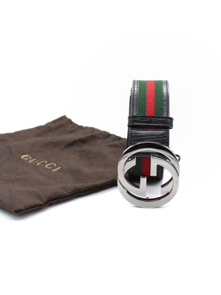 Cintura Gucci Web Interlocking