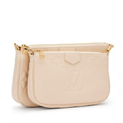 Louis Vuitton Cream Giant Monogram Empreinte Multi Pochette Accessoires Gold Hardware, 2021