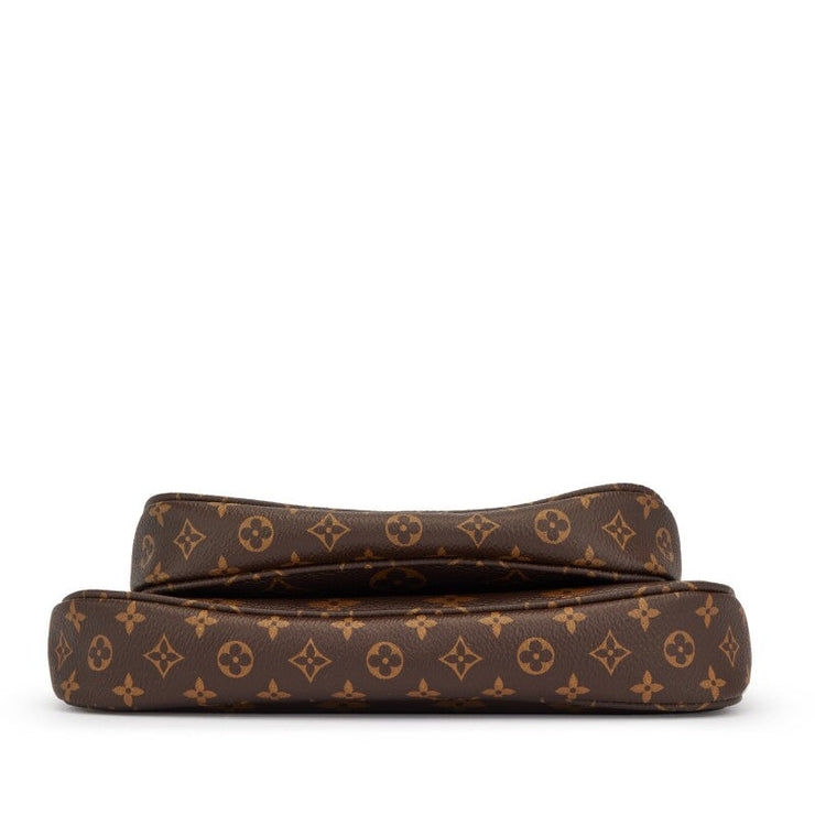 Louis Vuitton Khaki and Brown Monogram Canvas Multi Pochette Accessories Gold Hardware, 2021