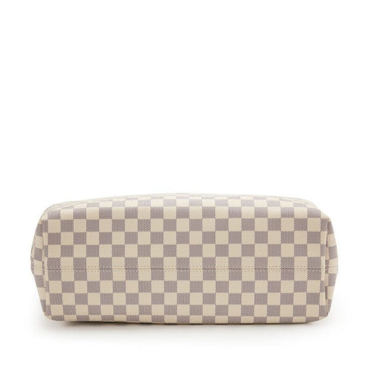 Louis Vuitton White and Blue Damier Azur Coated Canvas Gracefull MM Gold Hardware, 2021