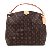 Louis Vuitton Ebene Monogram Coated Canvas Graceful MM Gold Hardware, 2021