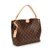 Louis Vuitton Ebene Monogram Coated Canvas Graceful MM Gold Hardware, 2021-2022