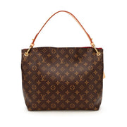 Louis Vuitton Ebene Monogram Coated Canvas Graceful MM Gold Hardware, 2021-2022