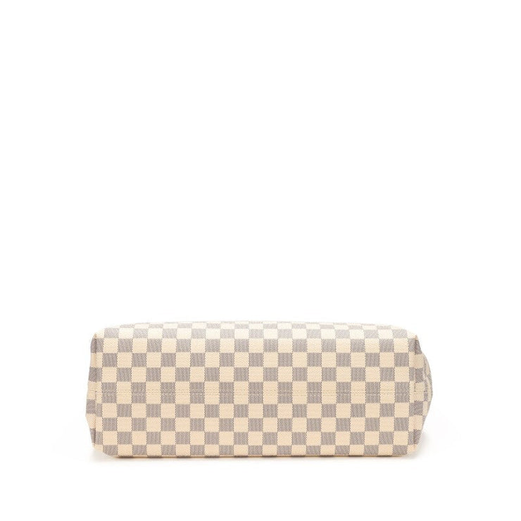 Louis Vuitton White and Blue Damier Azur Coated Canvas Graceful MM Gold Hardware, 2021-2022