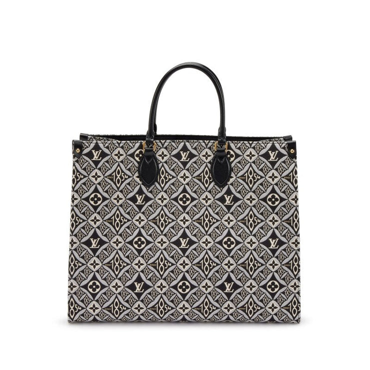 Louis Vuitton Black and Grey Monogram Jacquard Since 1854 OnTheGo GM Gold Hardware, 2020