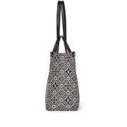 Louis Vuitton Black and White Jacquard and Calfskin Since 1854 On The Go GM Tote Gold Hardware, 2020