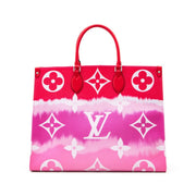 Louis Vuitton Red Tie-Dye Giant Monogram Escale Coated Canvas OnTheGo GM Silver Hardware, 2020