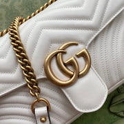 BORSA A SPALLA GG MARMONT MEDIA METELASSE' WHITE